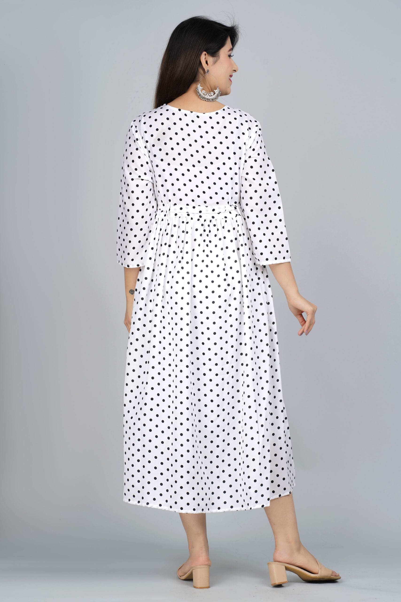 Avira White Belted Anarkali Kurti - View 2