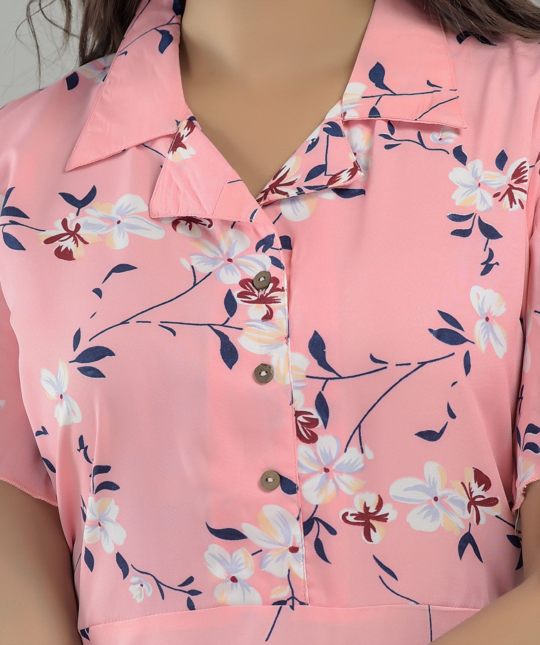 Elira Light Pink Printed Maxi Dress - View 4